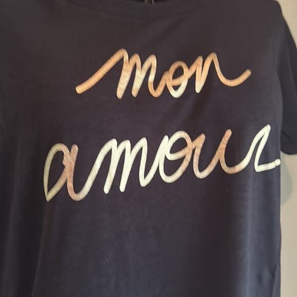 zadig and voltaire mon amour tee black L - Picture 4 of 6